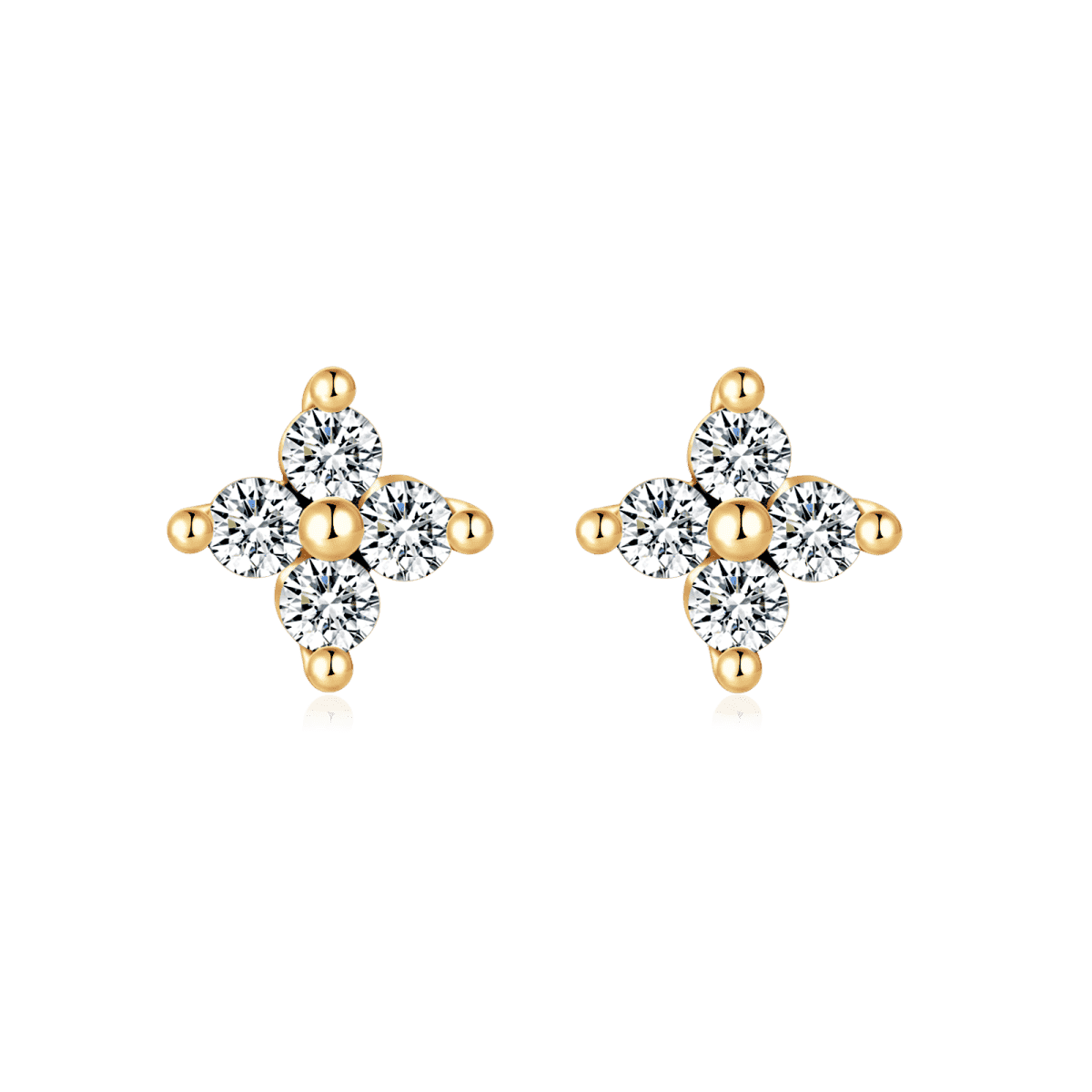 Crystal Flower Earrings - Milas Jewels Shop