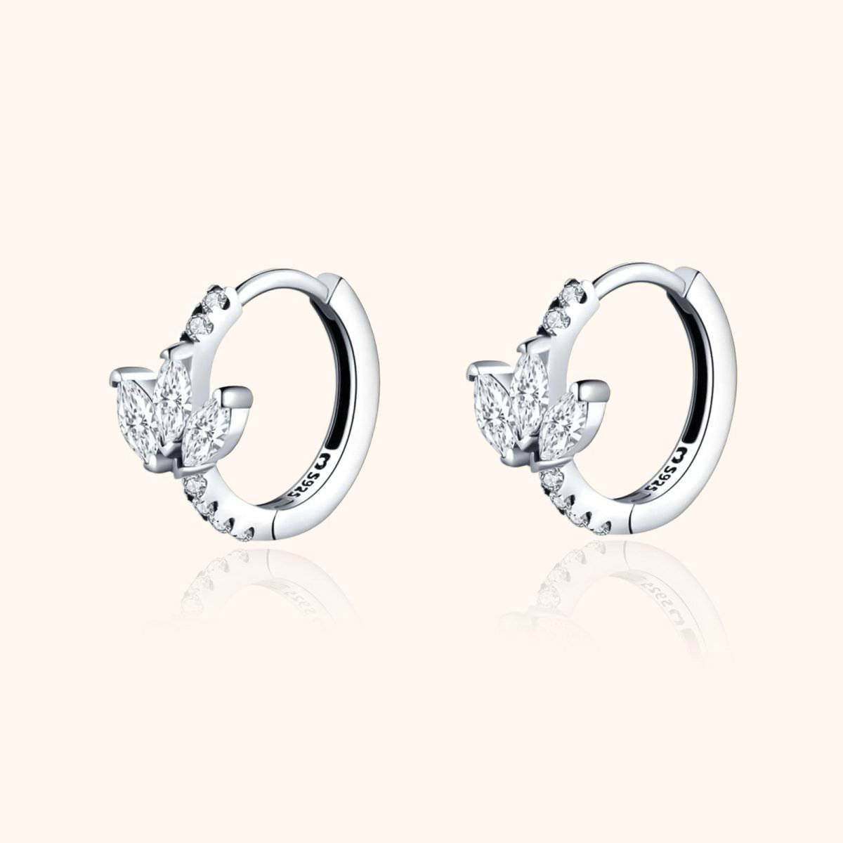 "Crystal Leaves" Earrings - Milas Jewels Shop