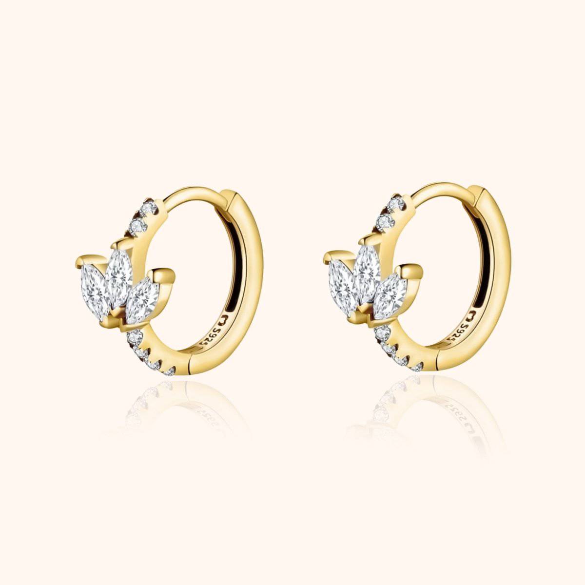 "Crystal Leaves" Earrings - Milas Jewels Shop