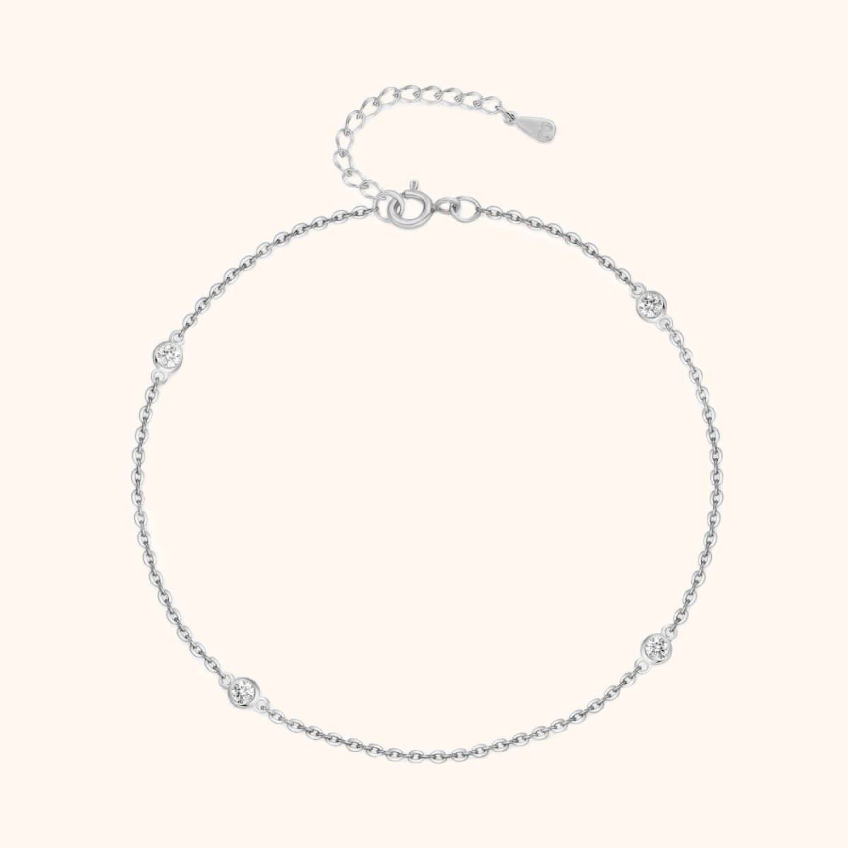 "Diamonds" Anklet - Milas Jewels Shop