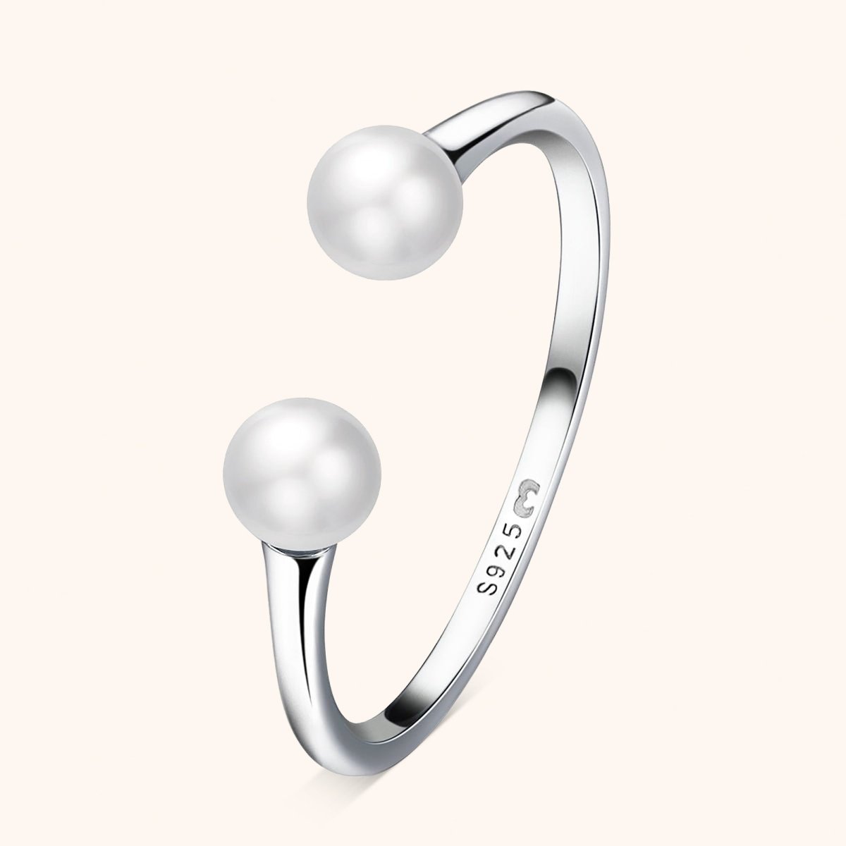 "Double Pearl" Ring - Milas Jewels Shop