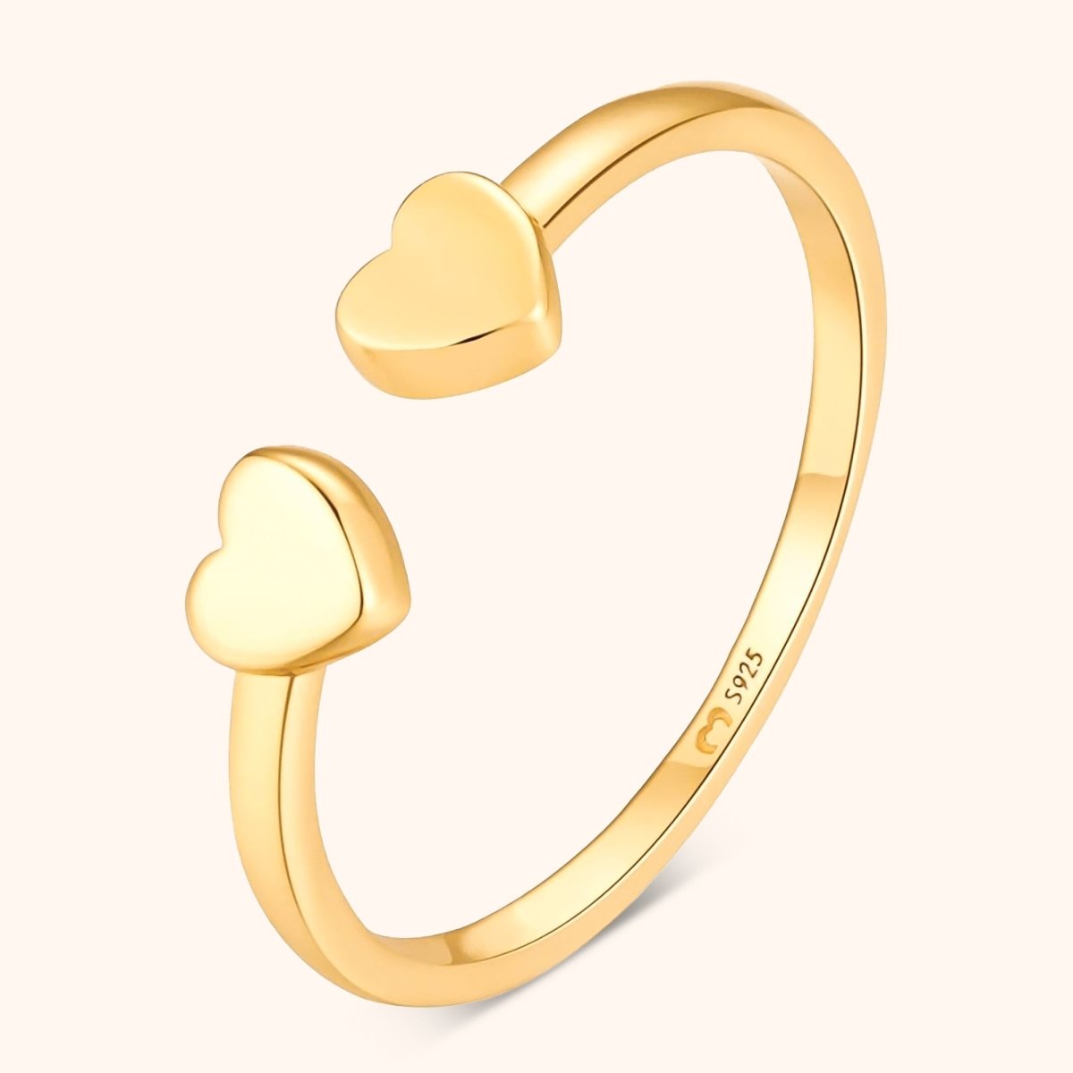 "Duplo Heart" Ring - Milas Jewels Shop