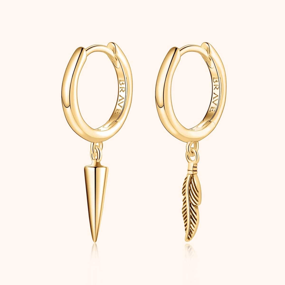 "Erratic" BRAVE Men's Earrings - Milas Jewels Shop