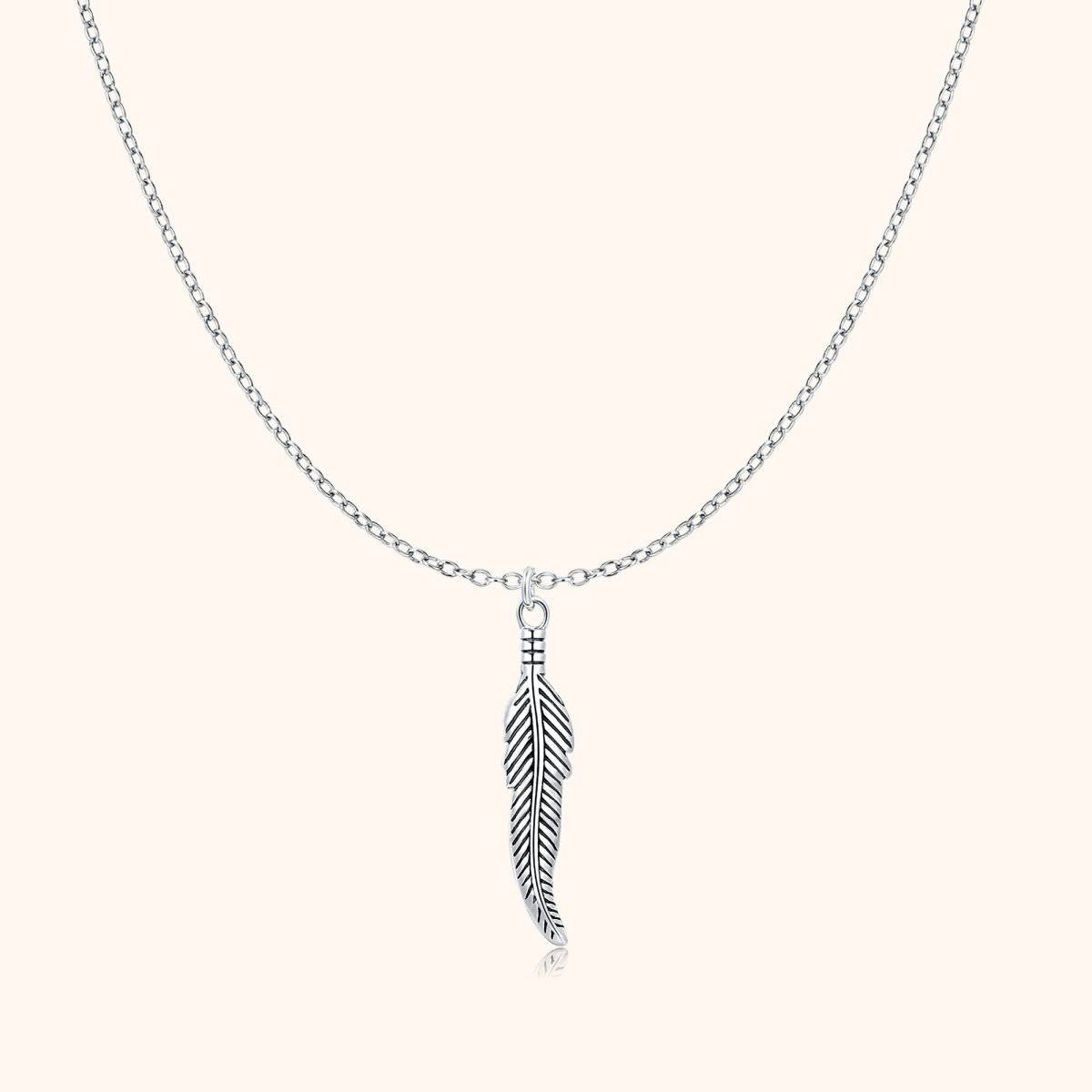 "Feather" BRAVE Men's Necklace - Milas Jewels Shop