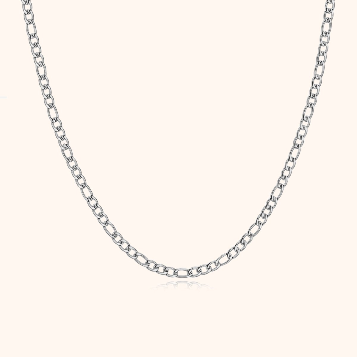 "Figaro Simple" Chain Necklace - Milas Jewels Shop