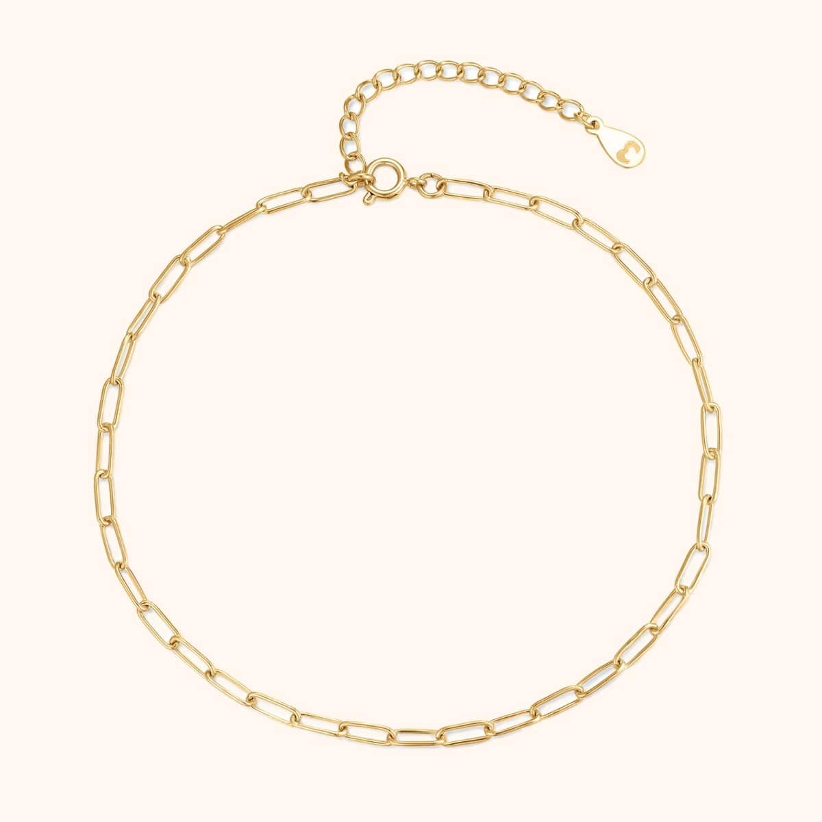 "Fine Link" Anklet - Milas Jewels Shop