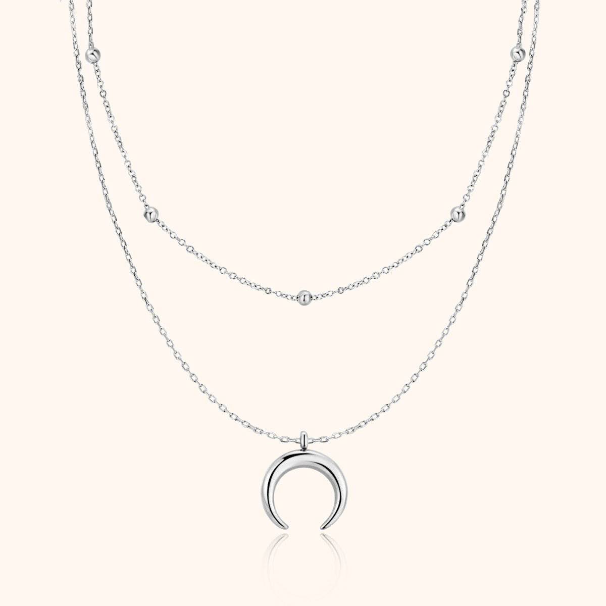 "Half Moon Balls" Necklace - Milas Jewels Shop