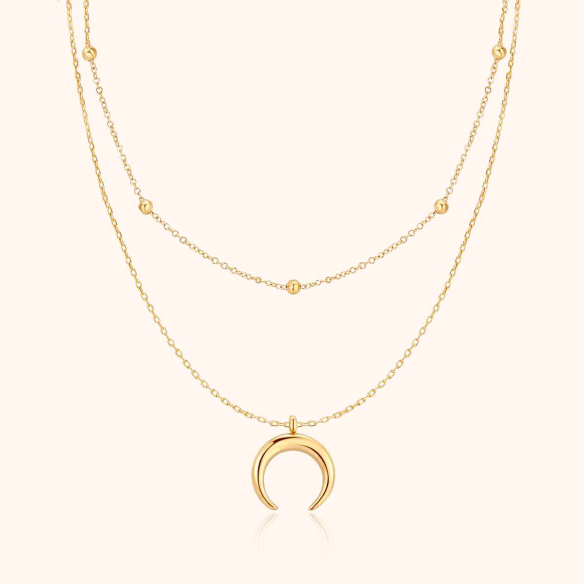 "Half Moon Balls" Necklace - Milas Jewels Shop