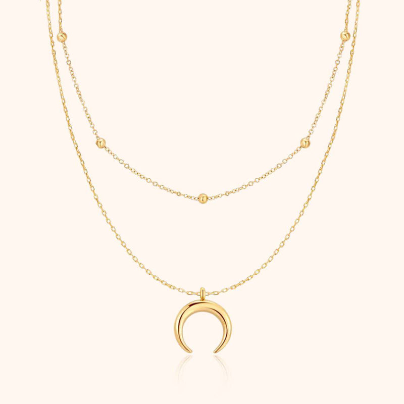 "Half Moon Balls" Necklace - Milas Jewels Shop