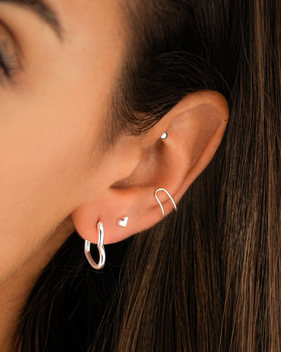 "Heart" Mini Earrings - Milas Jewels Shop