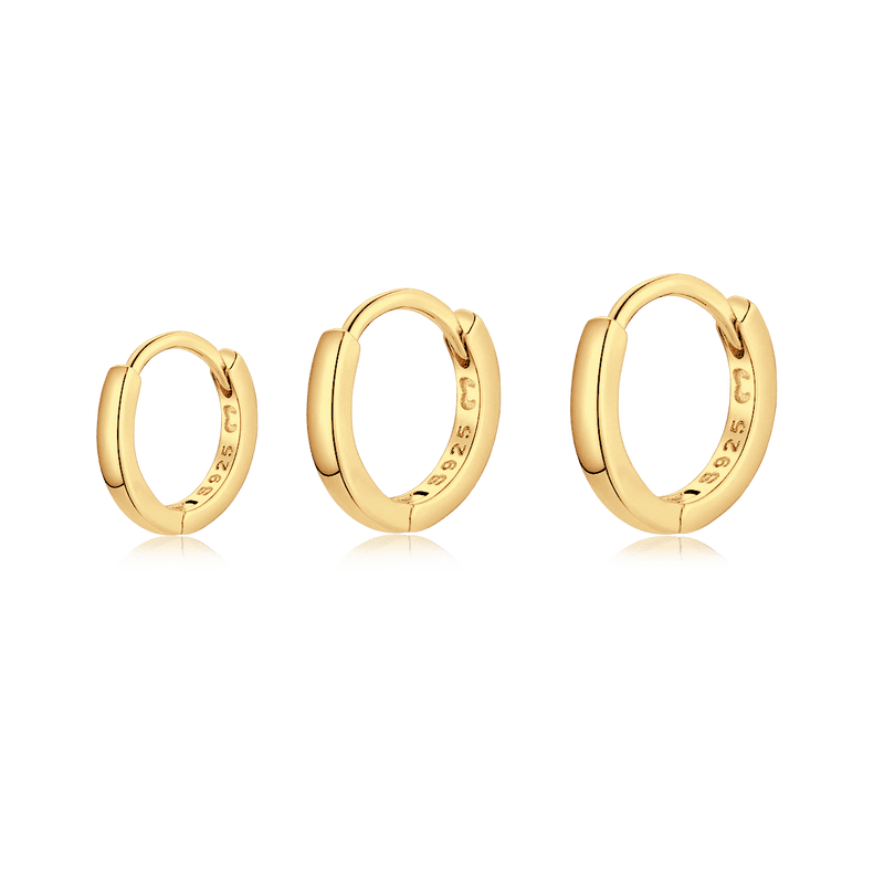 Hoops Trio Earrings - Milas Jewels Shop
