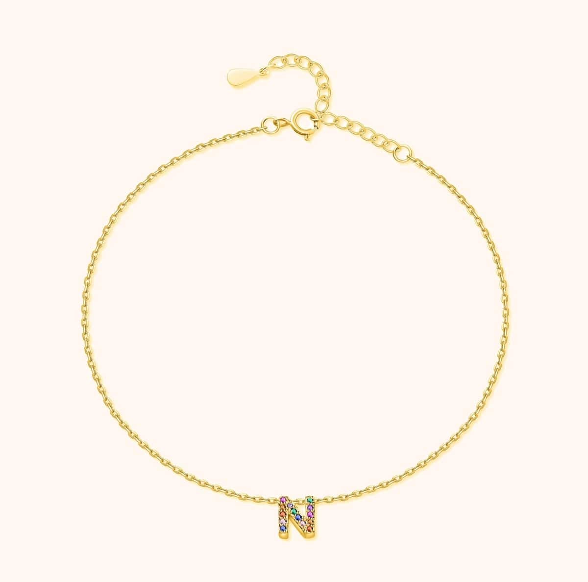 "Initial" Anklet - Milas Jewels Shop