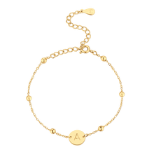 Initial Circle Bracelet - Milas Jewels Shop