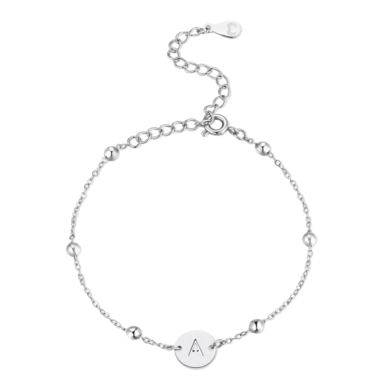 Initial Circle Bracelet - Milas Jewels Shop