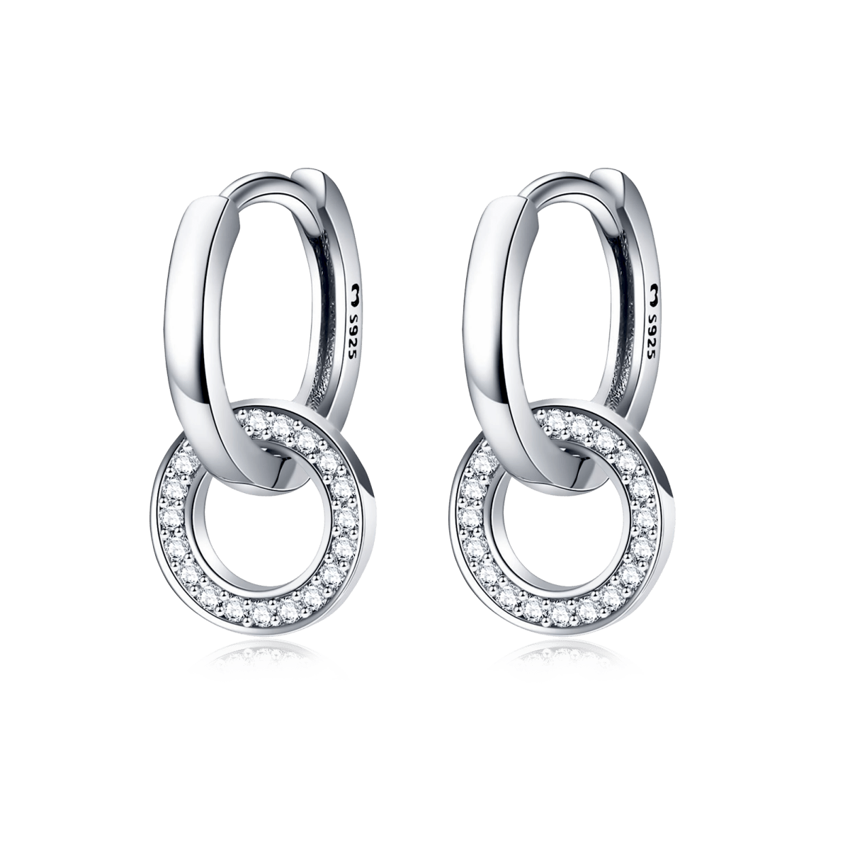 Interlocking Hoops Earrings - Milas Jewels Shop