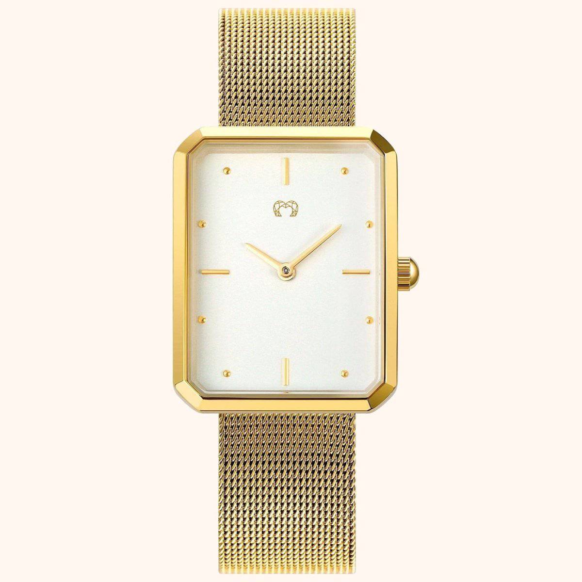 "Kapten" Watch ~ GoldWhite - Milas Jewels Shop