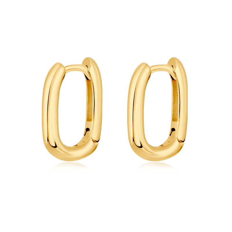 Link Shape Earrings - Milas Jewels Shop
