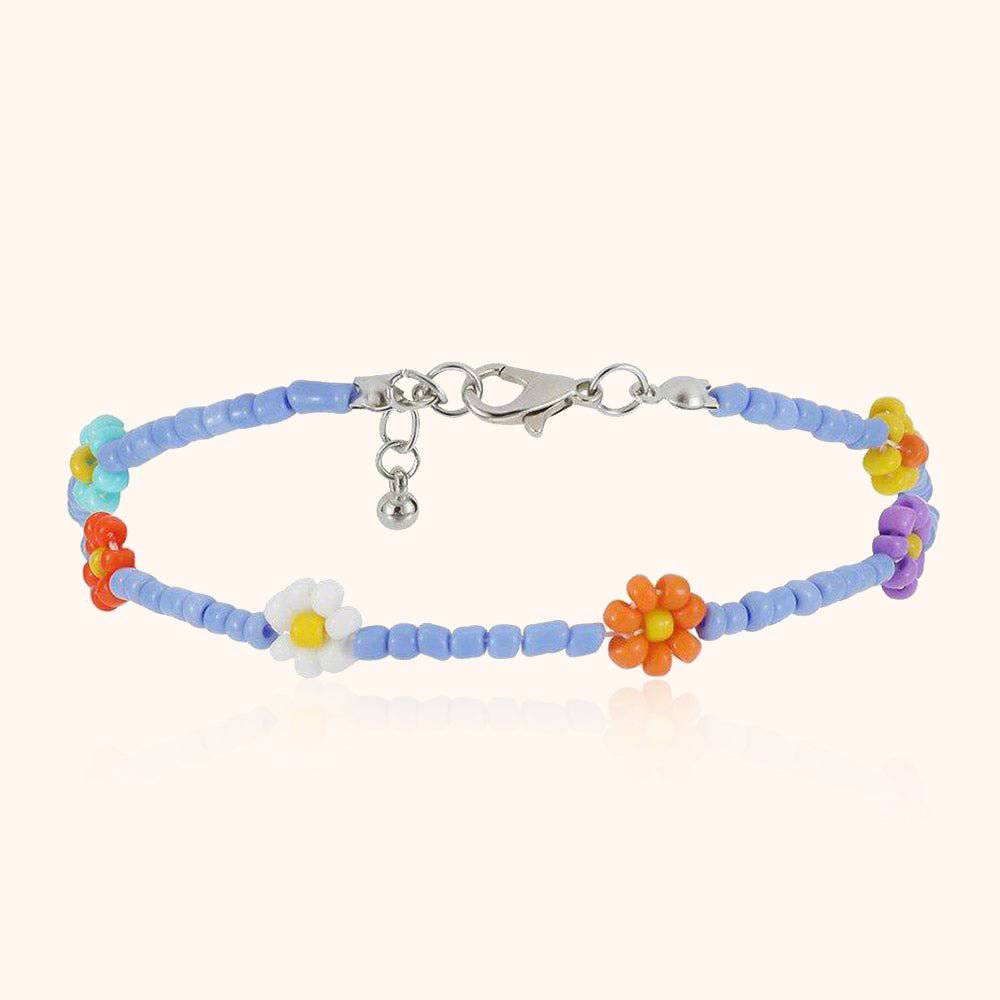 "Little Flowers" Necklace ~ Multicolor - Milas Jewels Shop