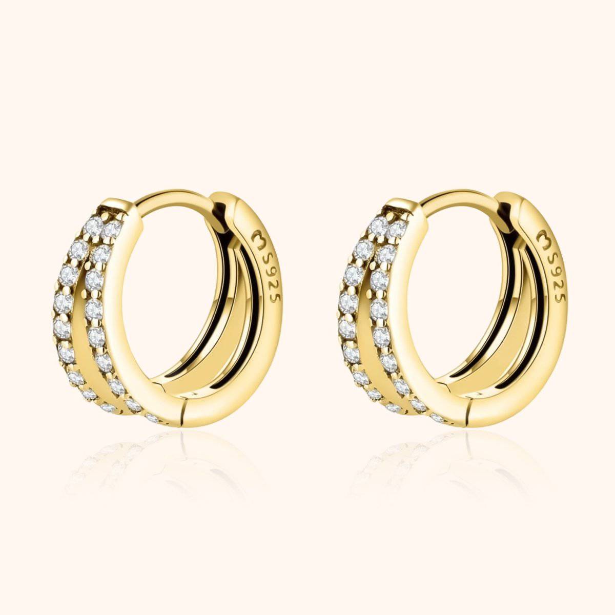 "Luminous Hoop Rings" Earrings - Milas Jewels Shop