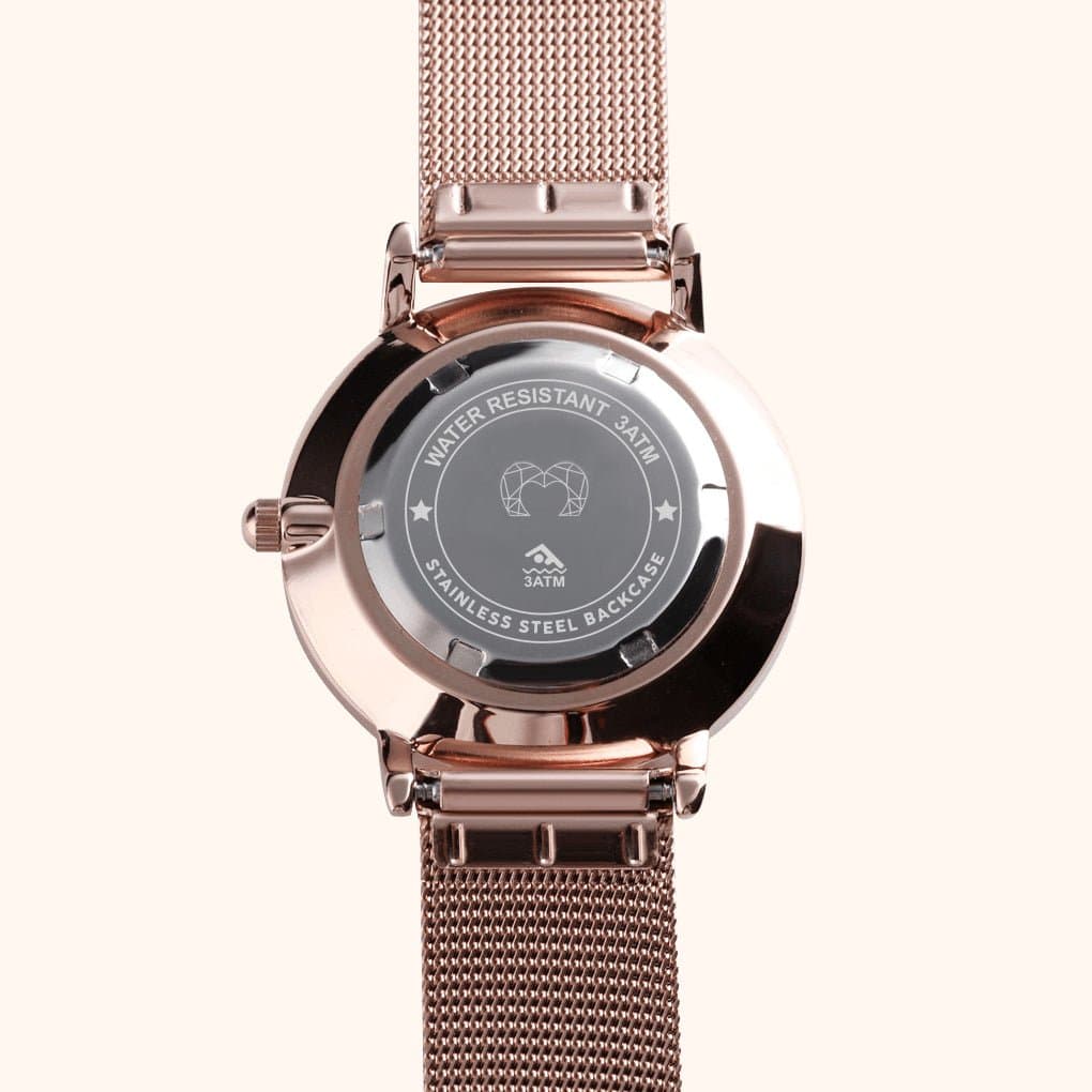 "Mila Jewels" Watch ~ RoseBlack - Milas Jewels Shop