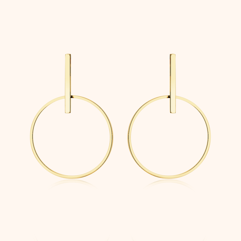 "Minimalist Hoops" Earrings - Milas Jewels Shop