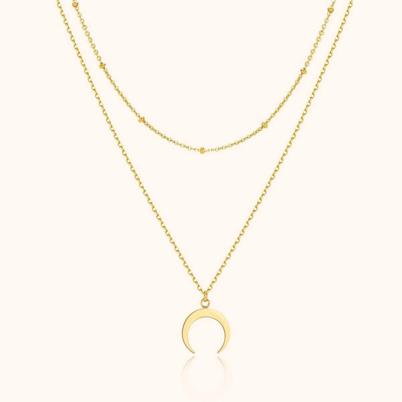 "Moon Slice" Necklace - Milas Jewels Shop