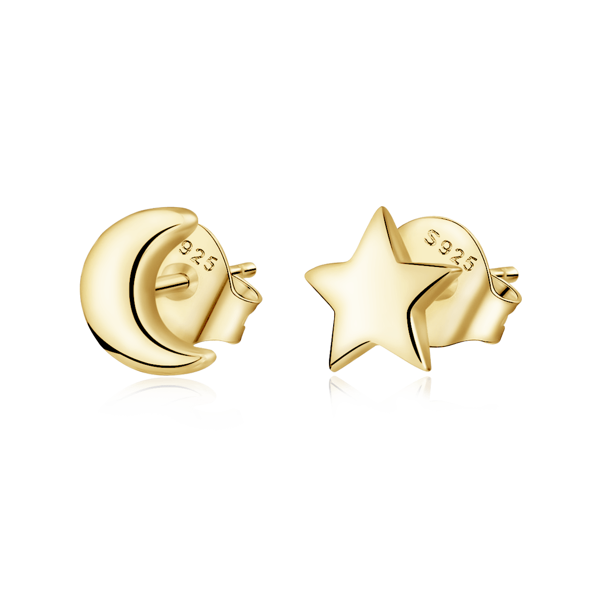 MoonStar Mini Earrings - Milas Jewels Shop