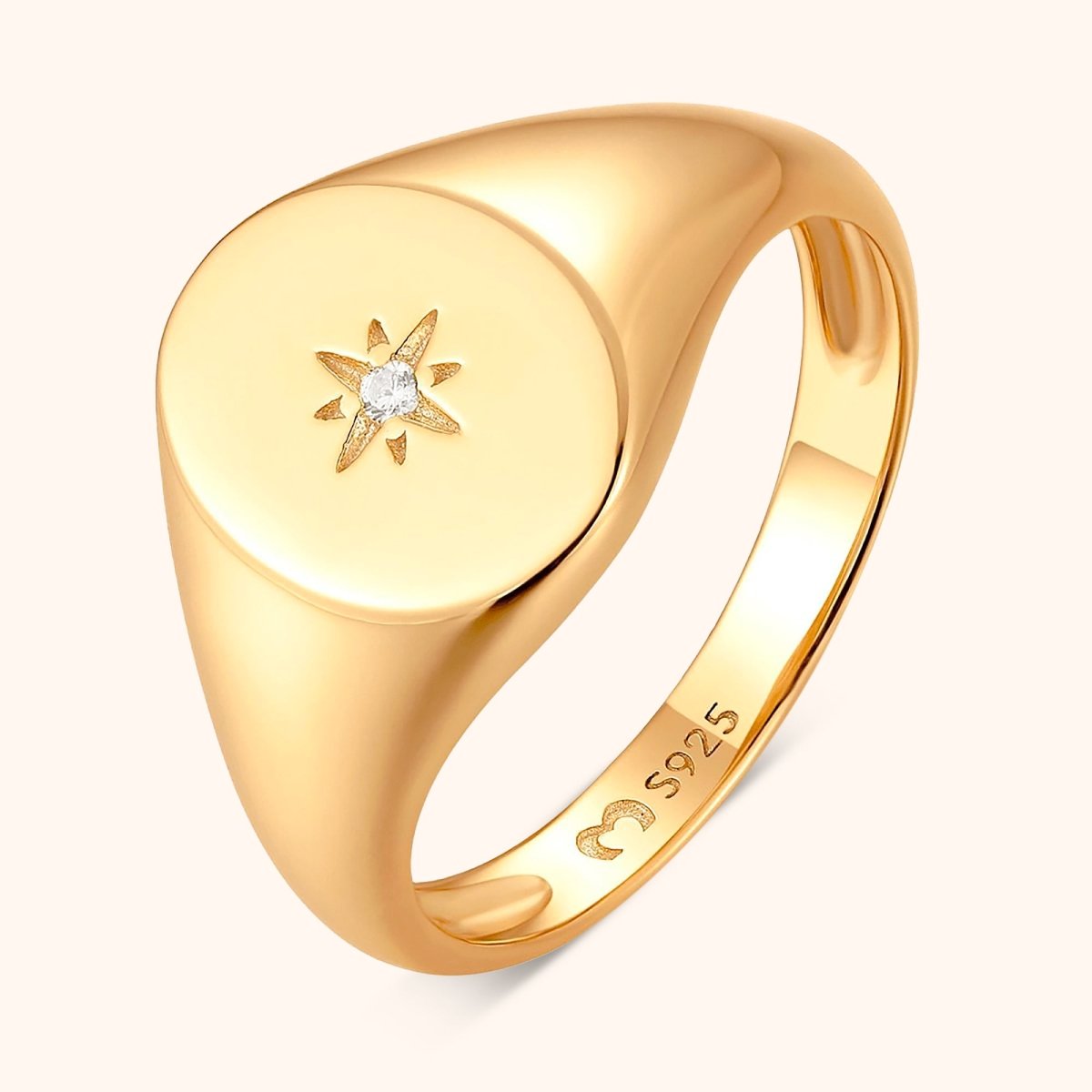 "Oval Star" Ring - Milas Jewels Shop