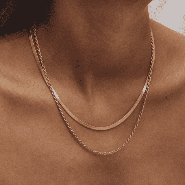 (Pack 2) Lace + Cleopatra Necklace - Milas Jewels Shop