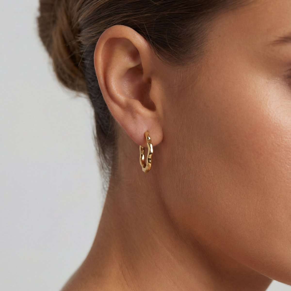 Wave Hoop Earrings