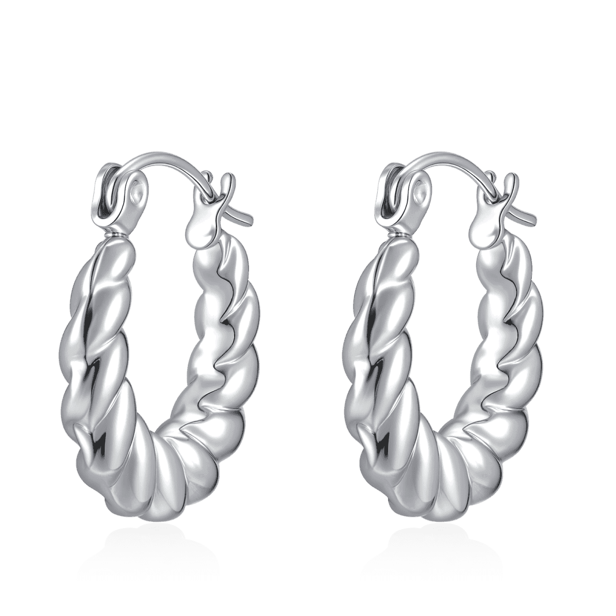 Twisted Hoop Earrings - Milas Jewels Shop