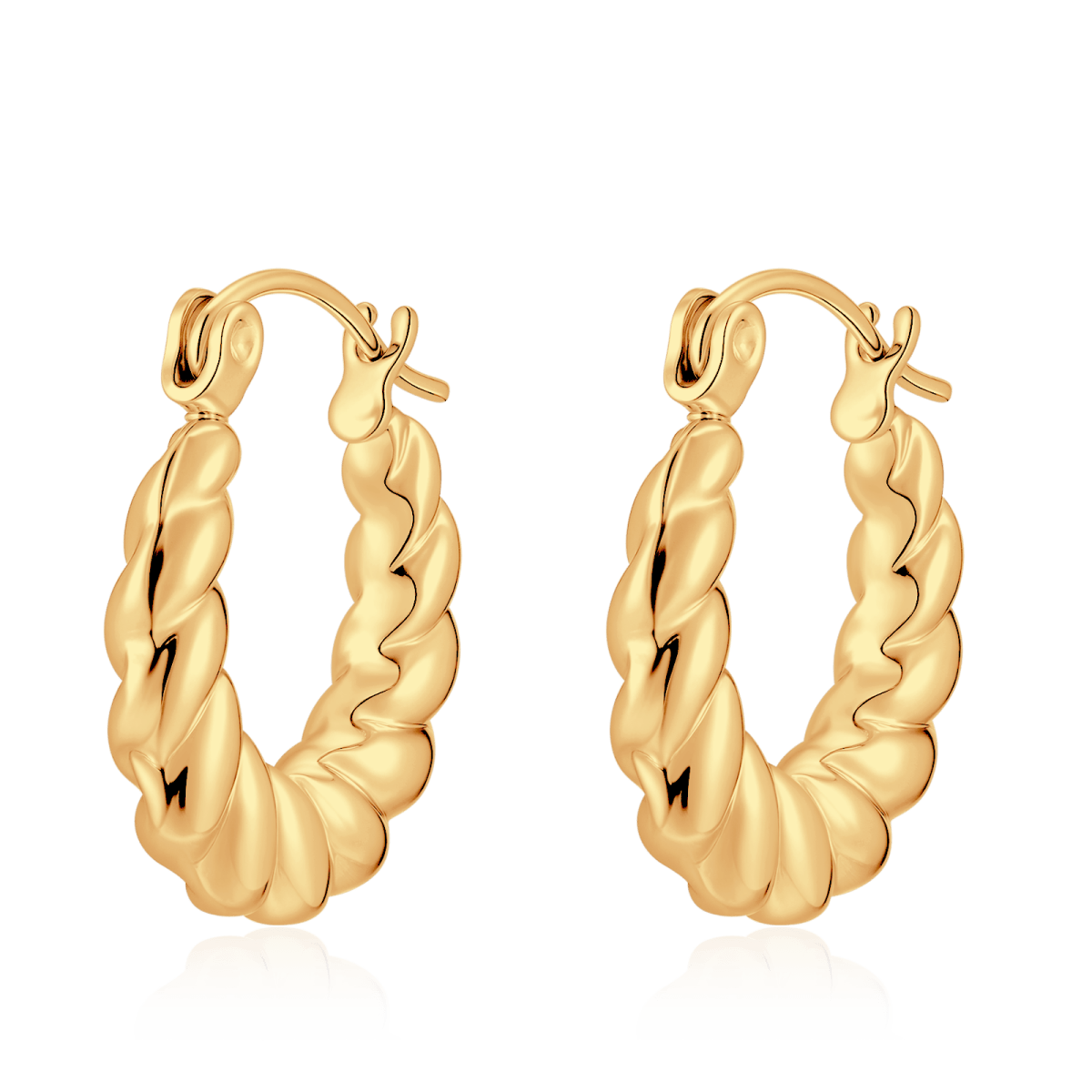 Twisted Hoop Earrings - Milas Jewels Shop