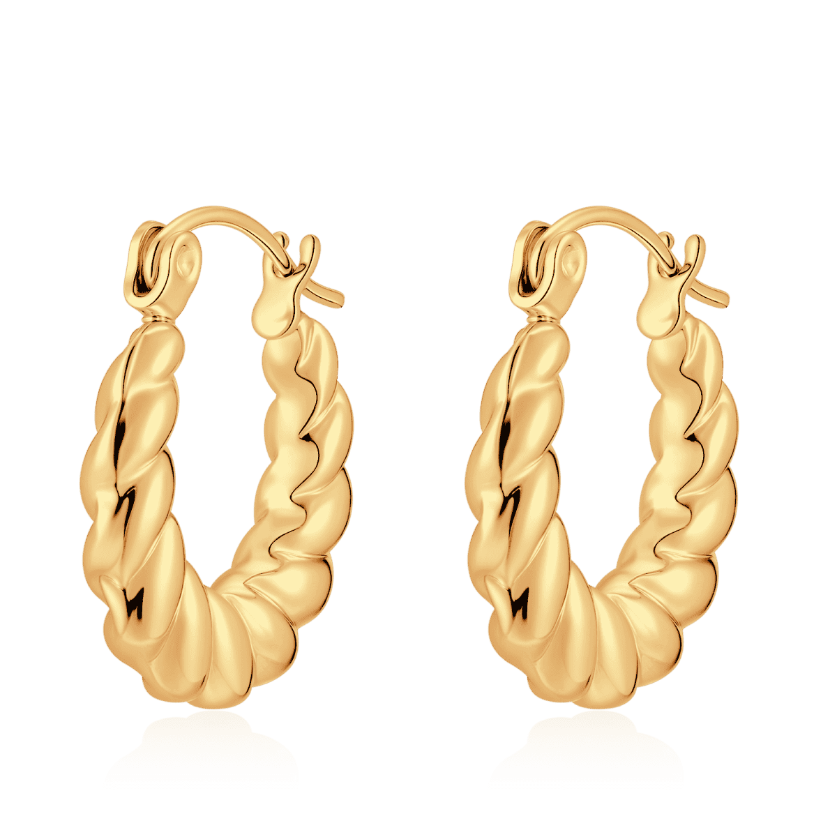 Twisted Hoop Earrings - Milas Jewels Shop
