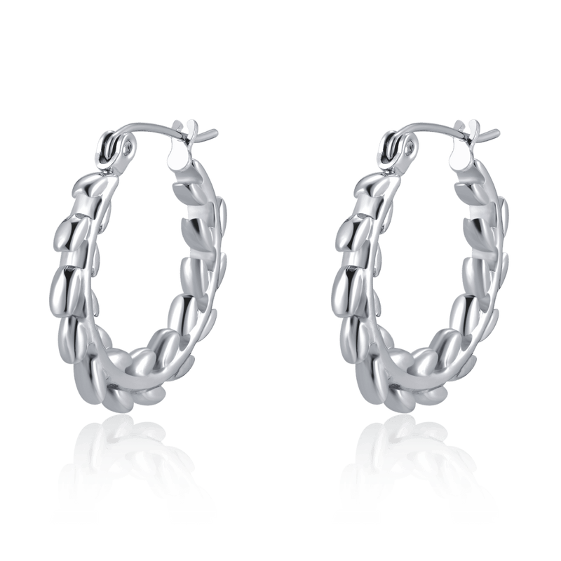 Threaded Hoop Earrings - Milas Jewels Shop