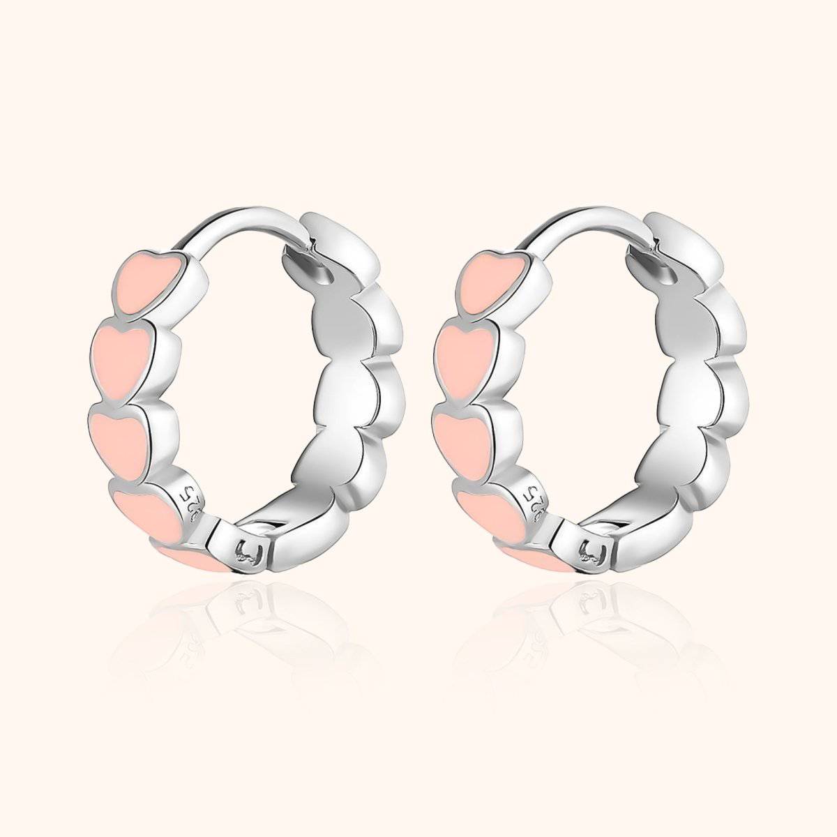 "Pink Hearts" Earrings - Milas Jewels Shop
