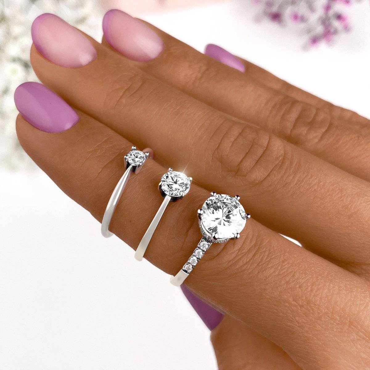 "Round Zirconia" Ring - Milas Jewels Shop