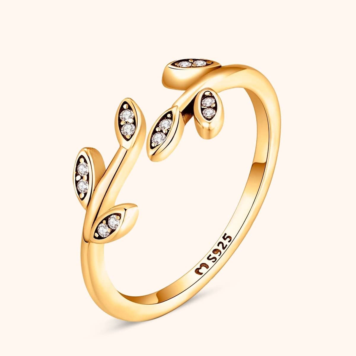 "Shiny Leaves" Ring - Milas Jewels Shop