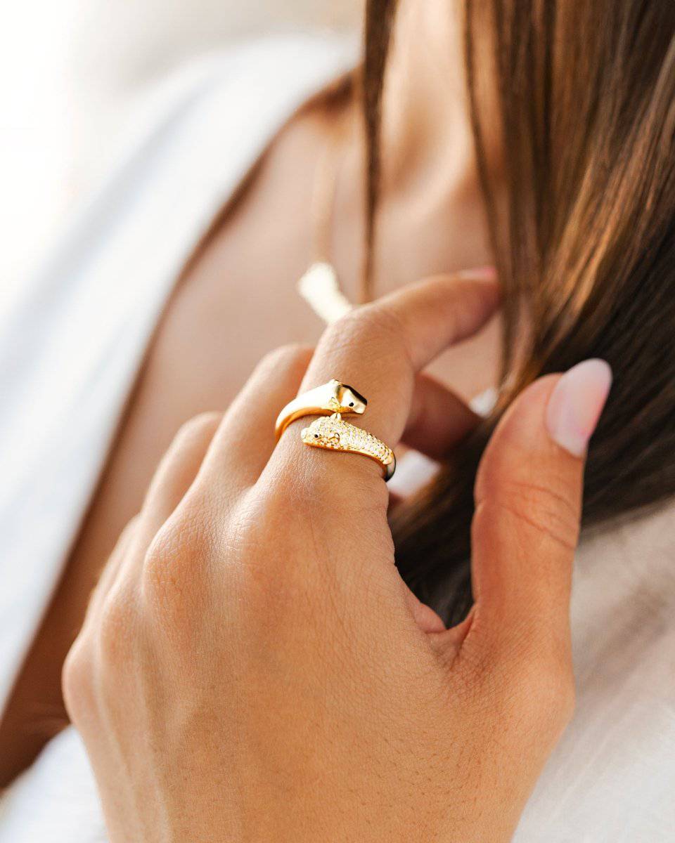 "Sparkling Panther" Ring - Milas Jewels Shop