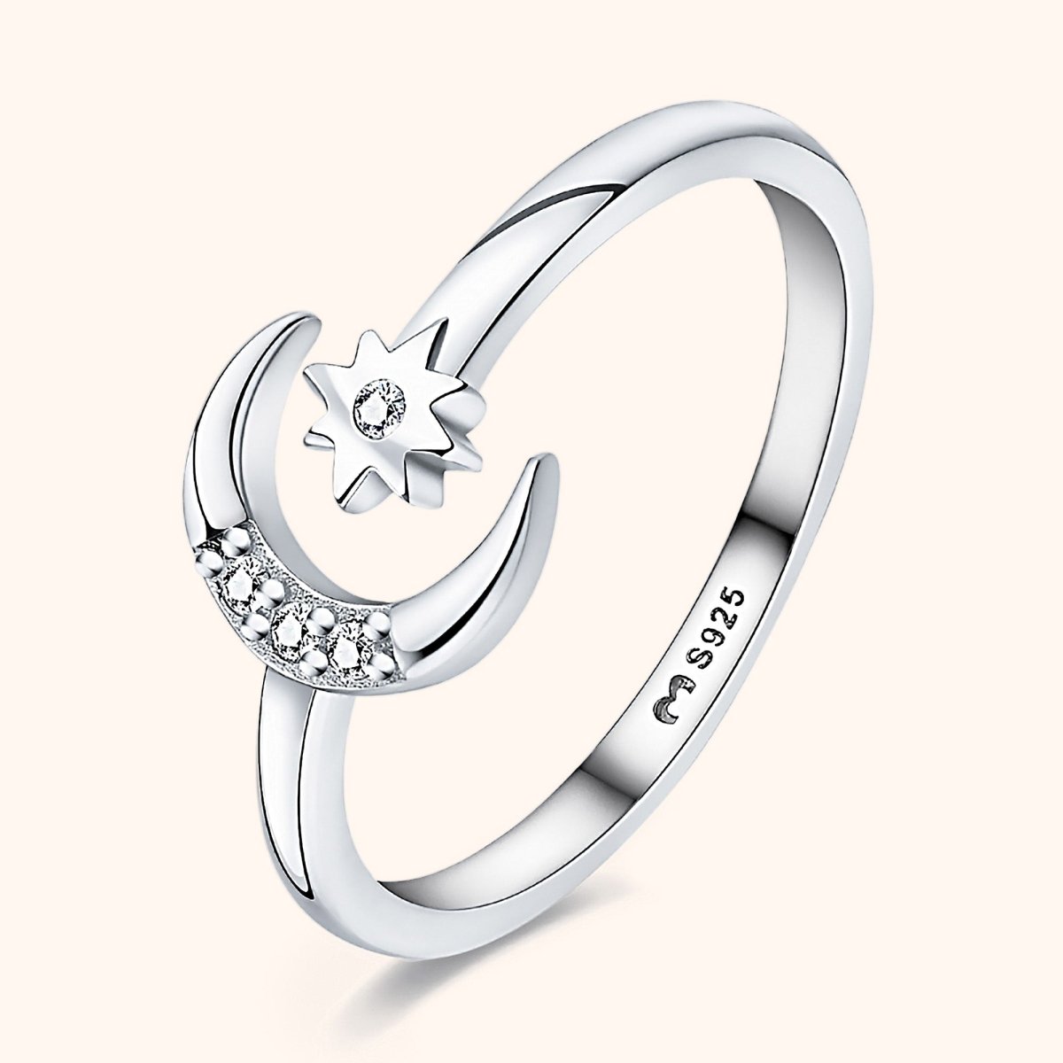 "Star and Moon" Ring - Milas Jewels Shop