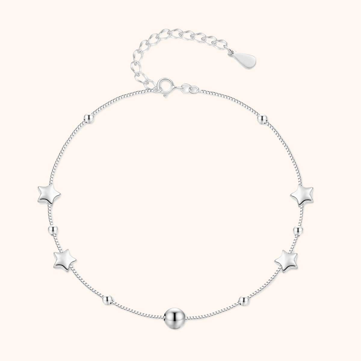 "Stars and Beads" Anklet - Milas Jewels Shop