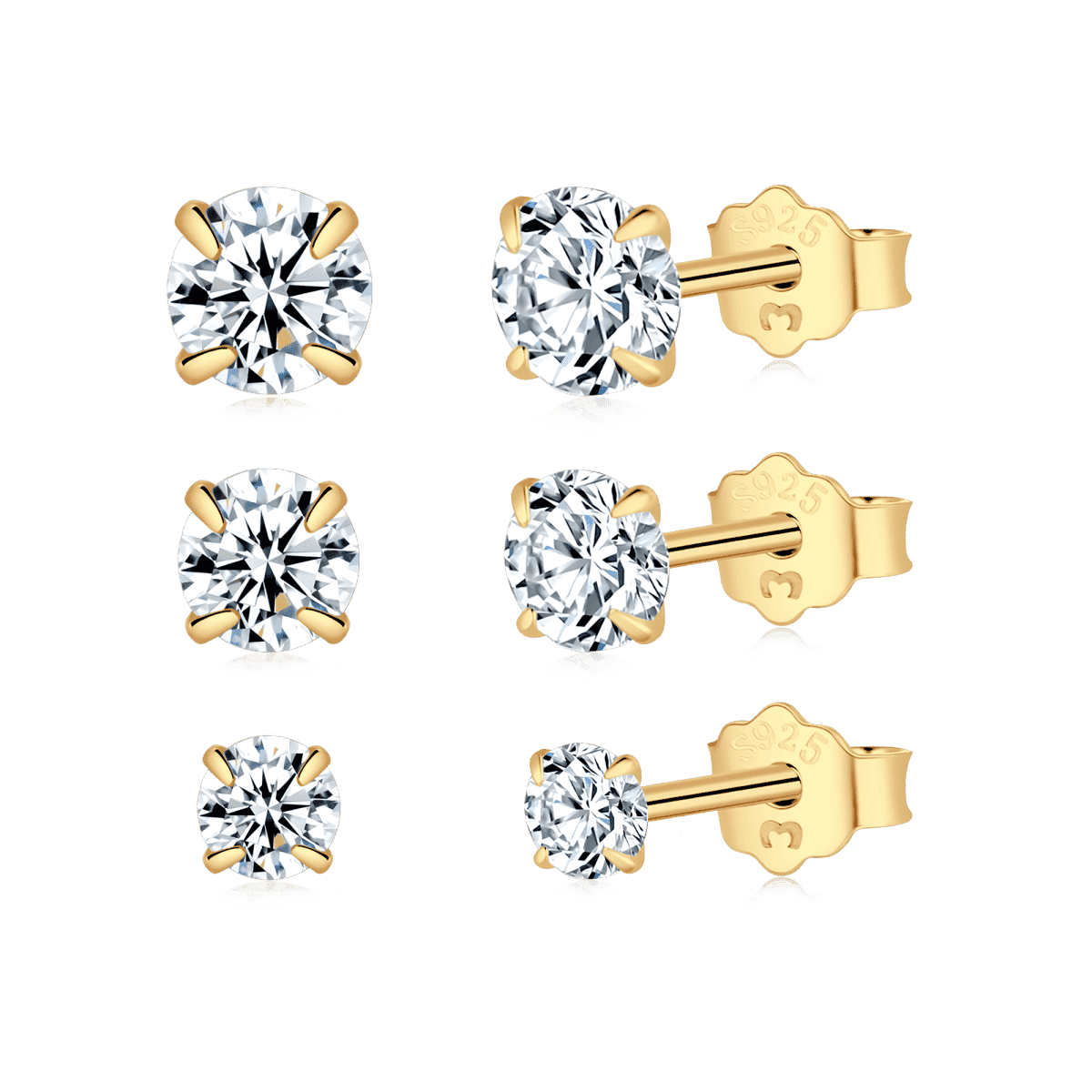 Tiny Zirconia Mini Earrings - Milas Jewels Shop
