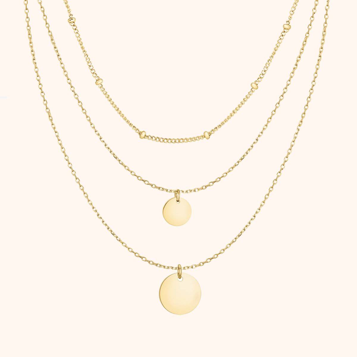 "Trple Chains" Necklace - Milas Jewels Shop