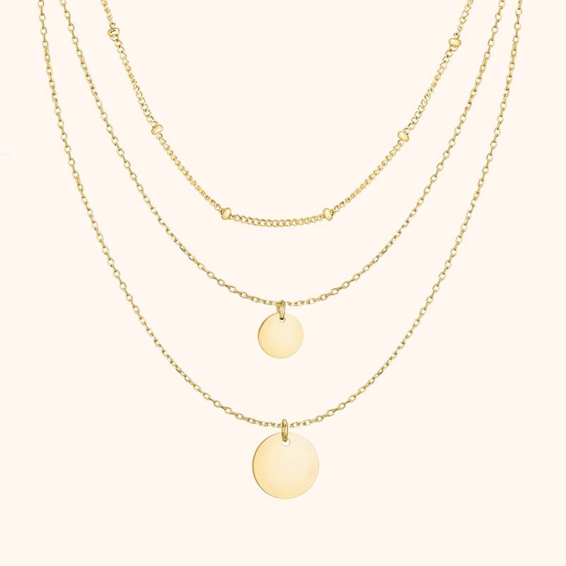 "Trple Chains" Necklace - Milas Jewels Shop