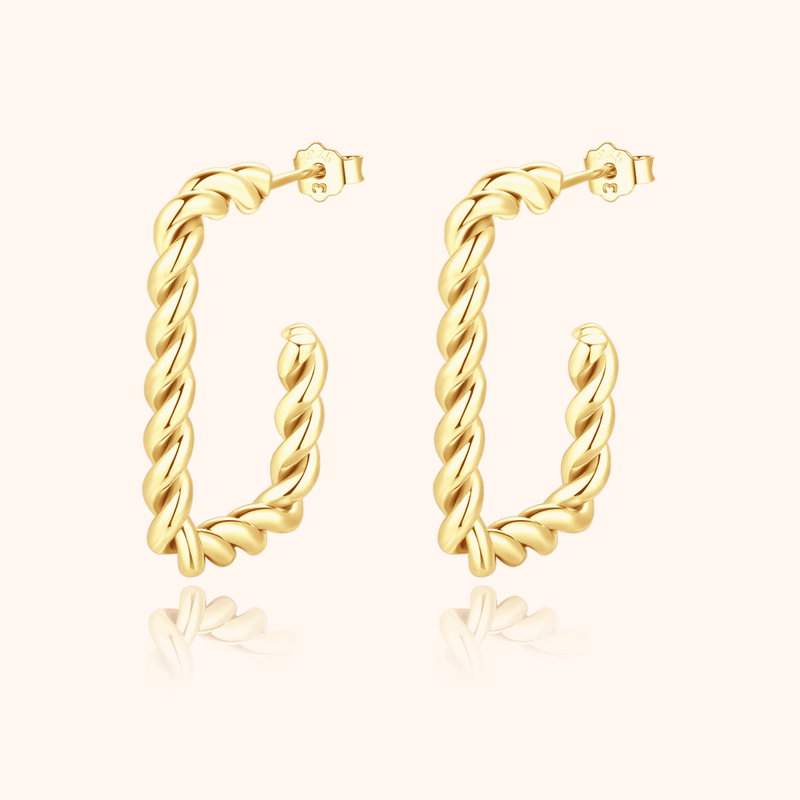 "Twisted Braid" Earrings - Milas Jewels Shop