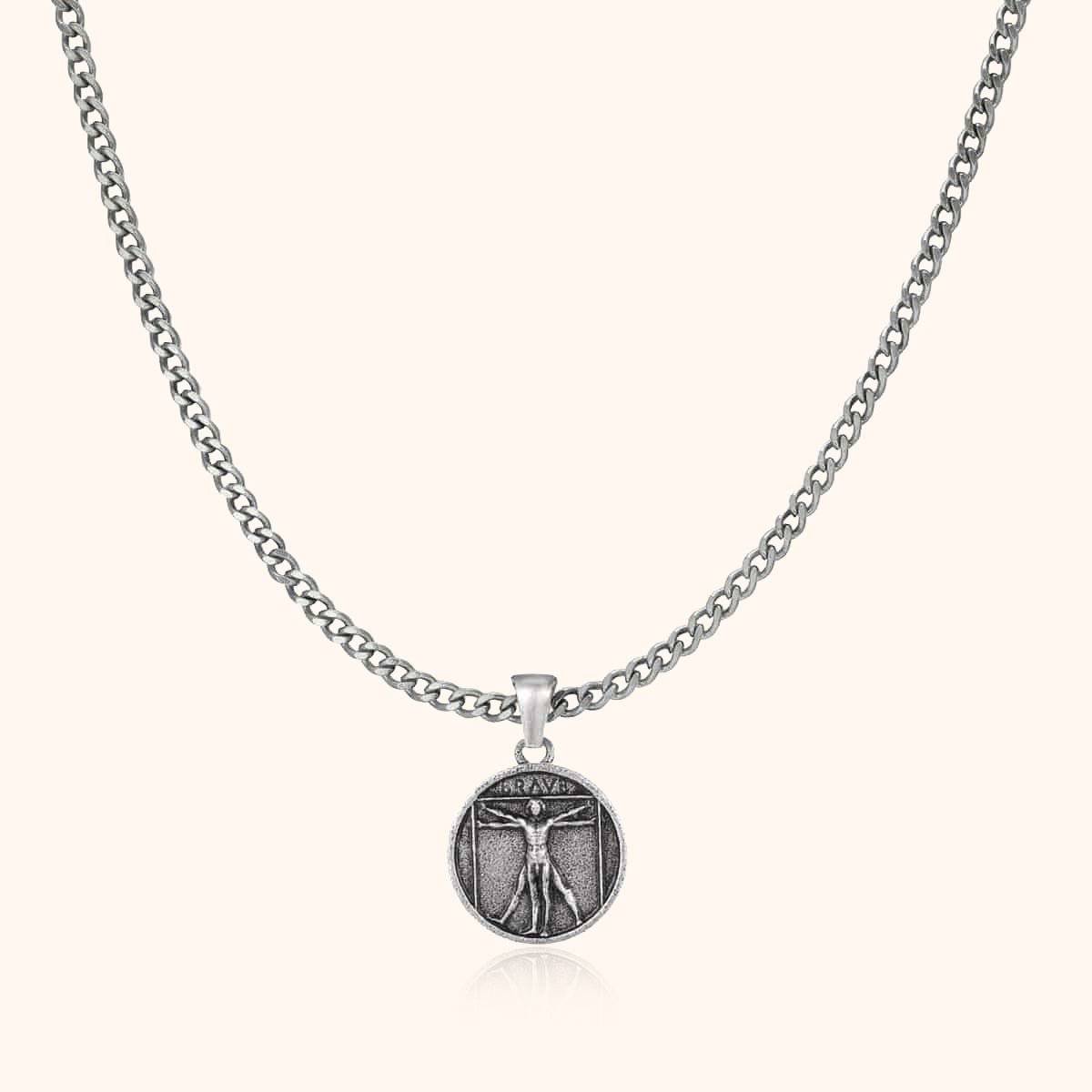 "Vitruvius" BRAVE Men's Necklace - Milas Jewels Shop