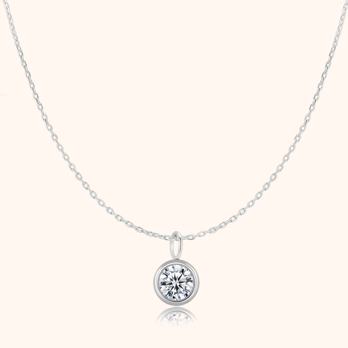 "Zirconia Circle" Necklace - Milas Jewels Shop