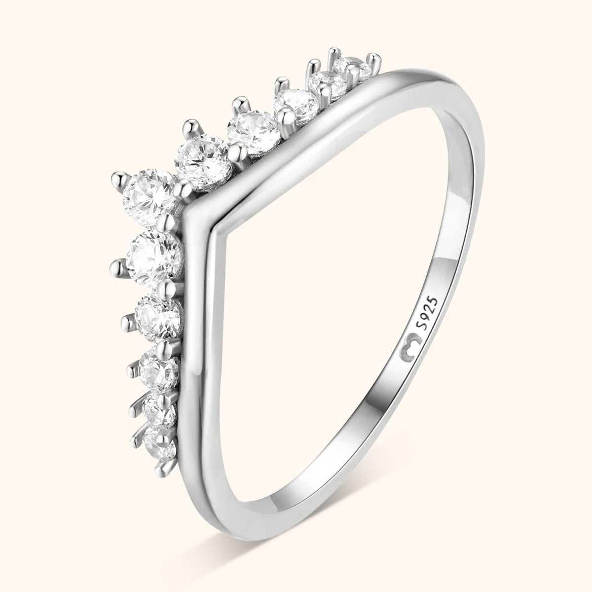"Zirconia Crown" Ring - Milas Jewels Shop