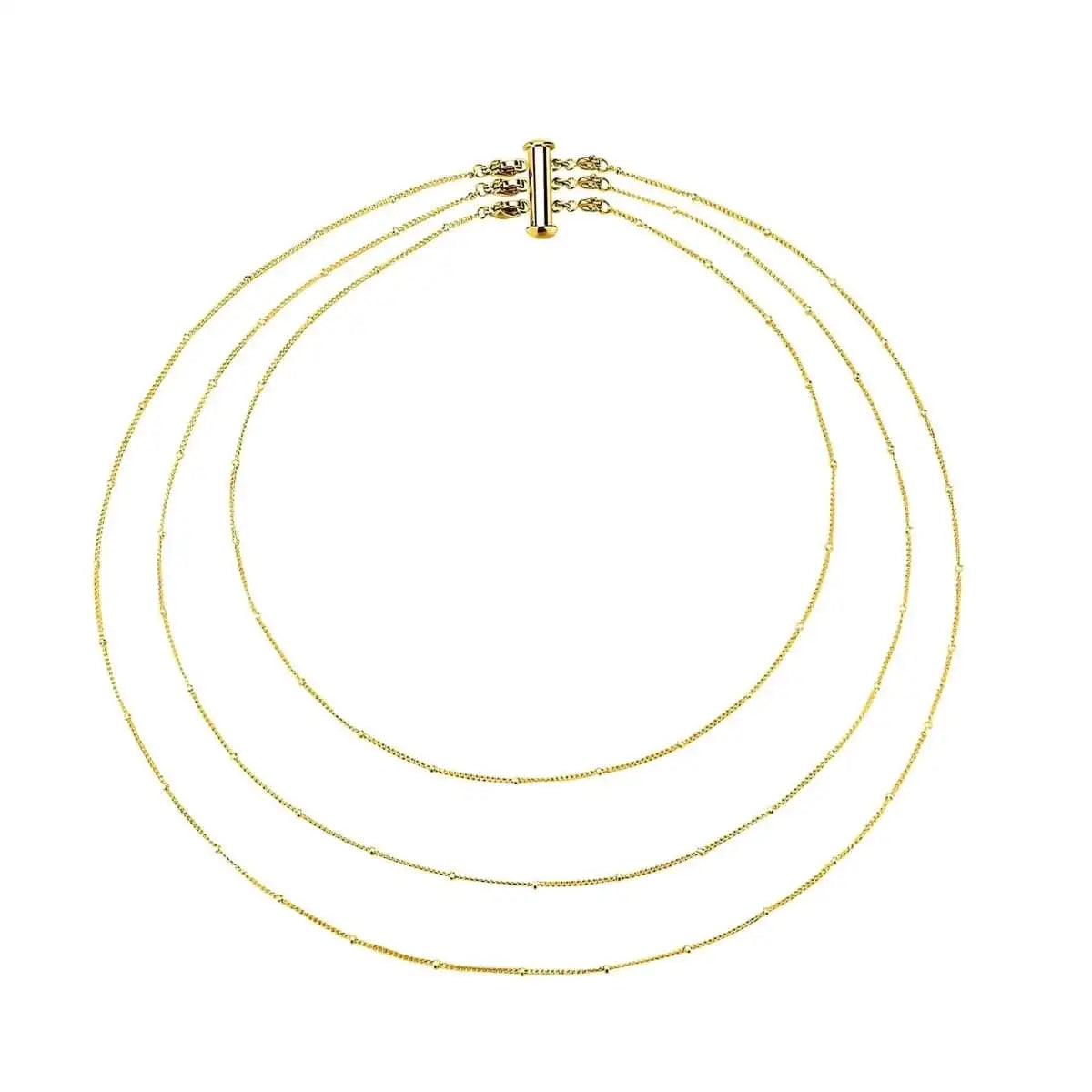 "3 Chains" Necklace - Milas Jewels Shop