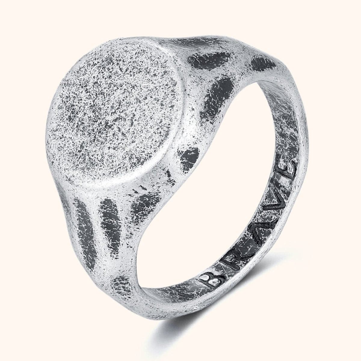 "Ashen" BRAVE Men's Ring - Milas Jewels Shop