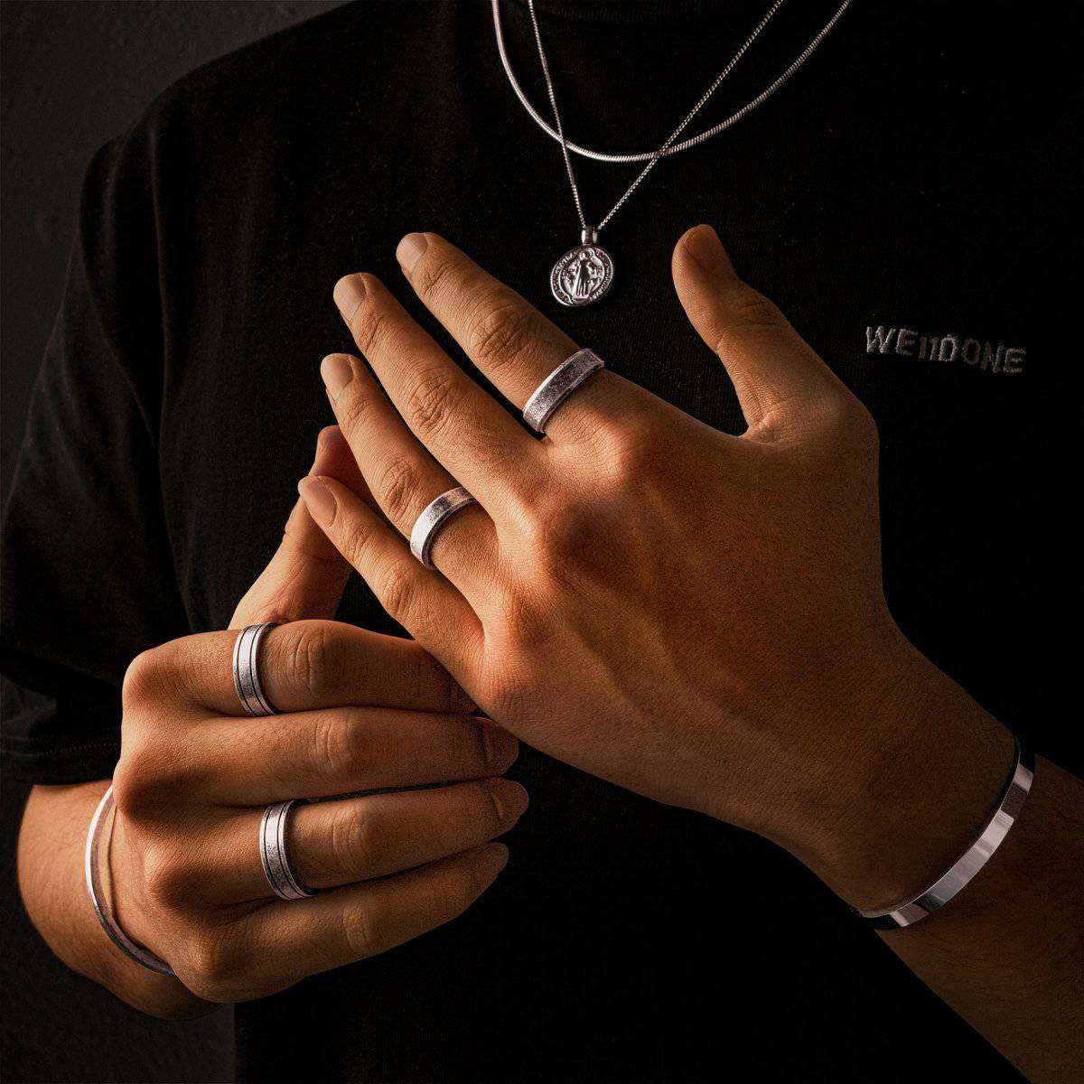 "Basalt" BRAVE Men's Ring - Milas Jewels Shop